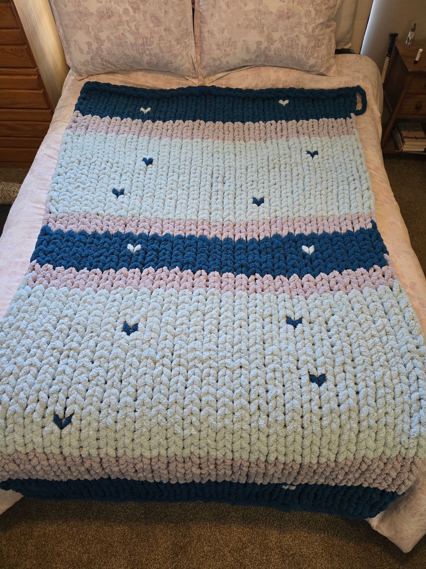 Adult Chunky Handknit Blanket