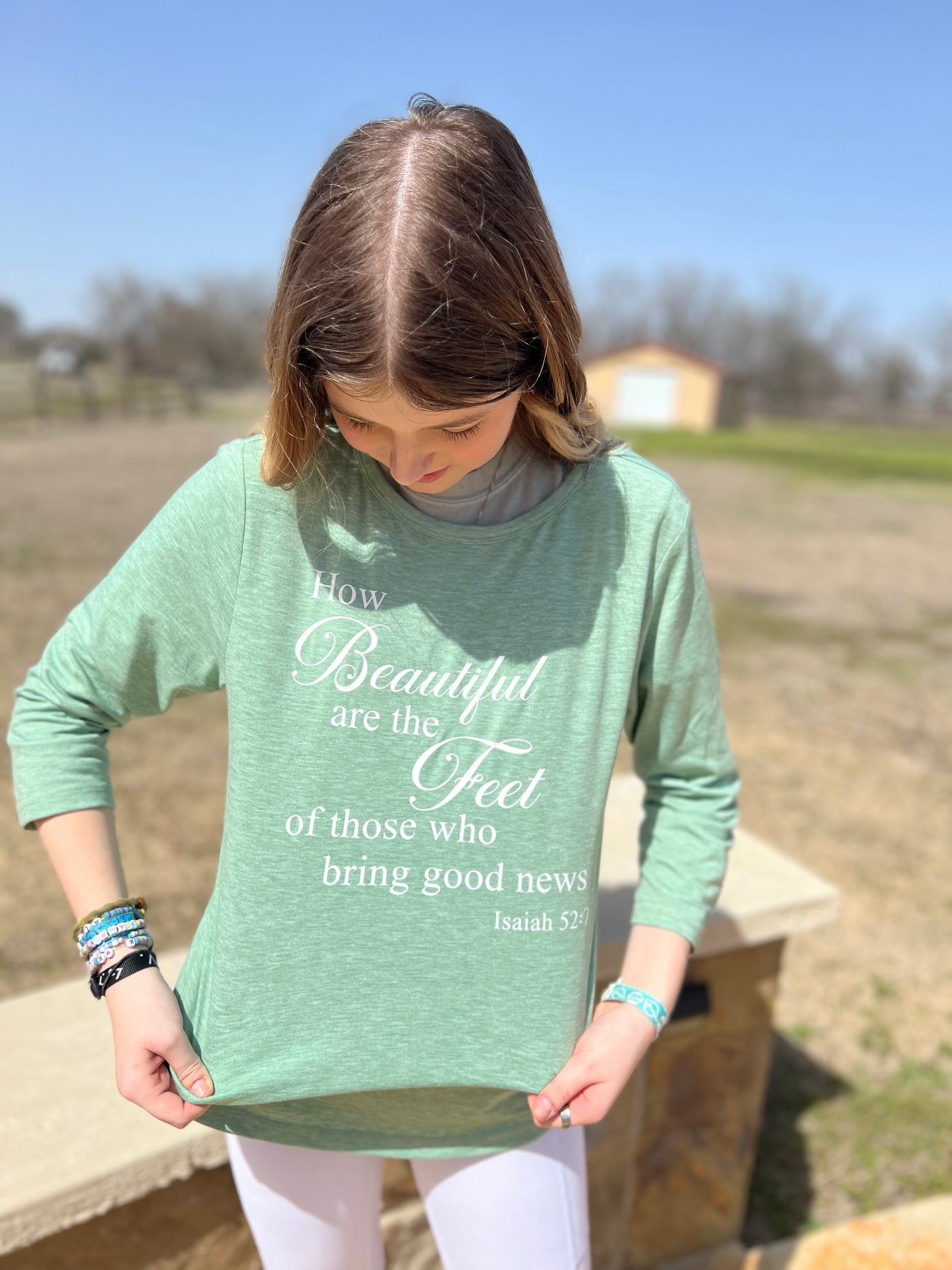 3/4 Sleeve Beautiful Feet T-Shirt