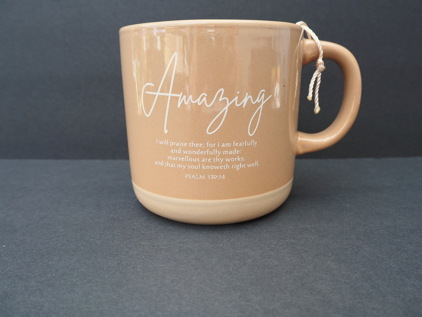Amazing Fearfully & Wonderfully Made Christian Ceramic Mug | Psalm 139:14