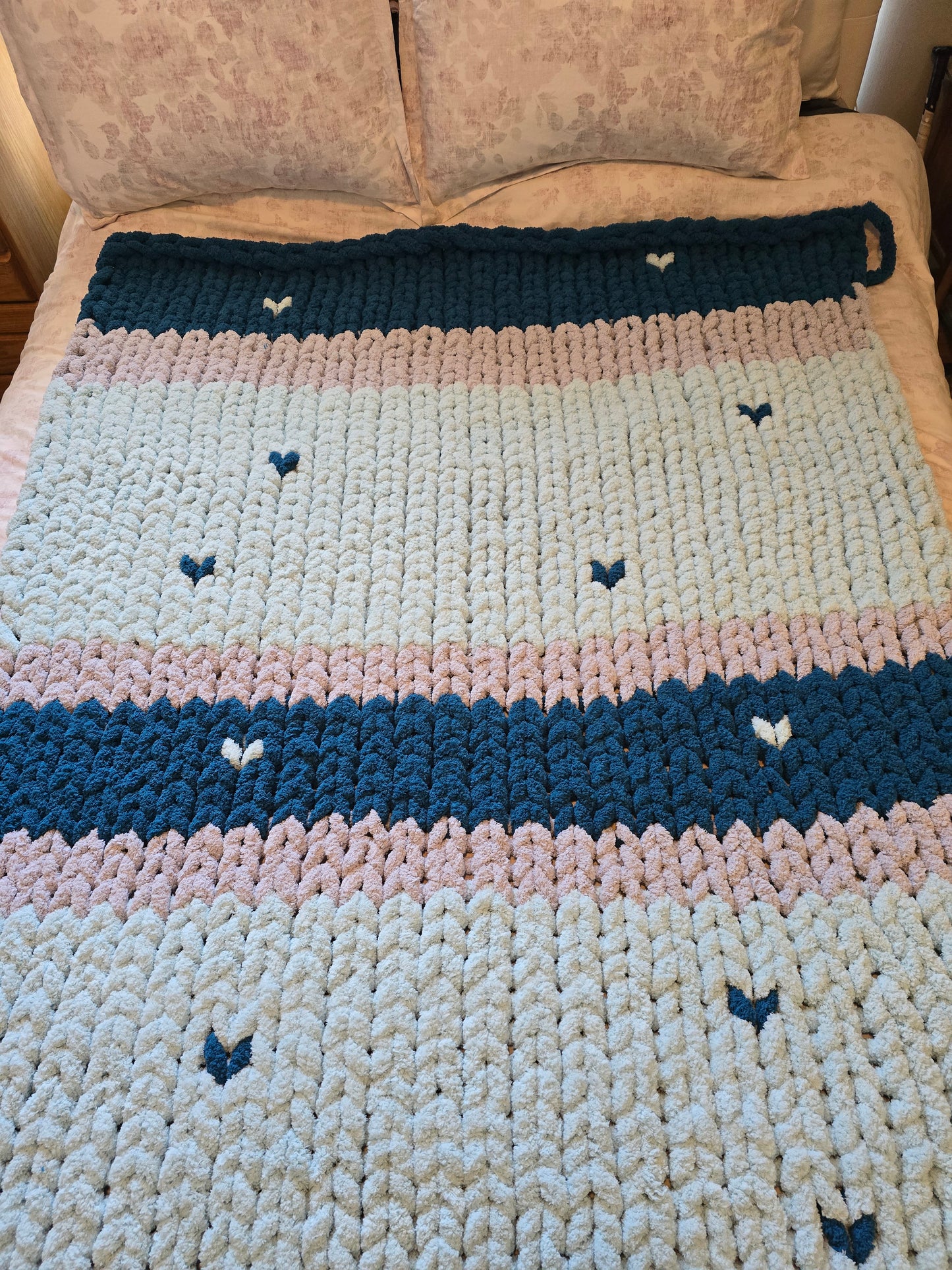 Adult Chunky Handknit Blanket