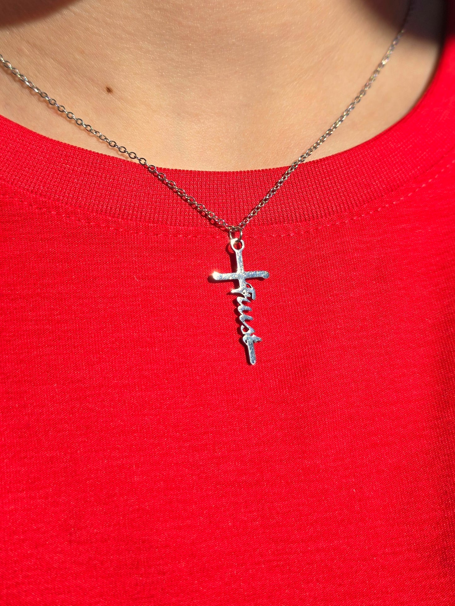 Trust Cross Necklace