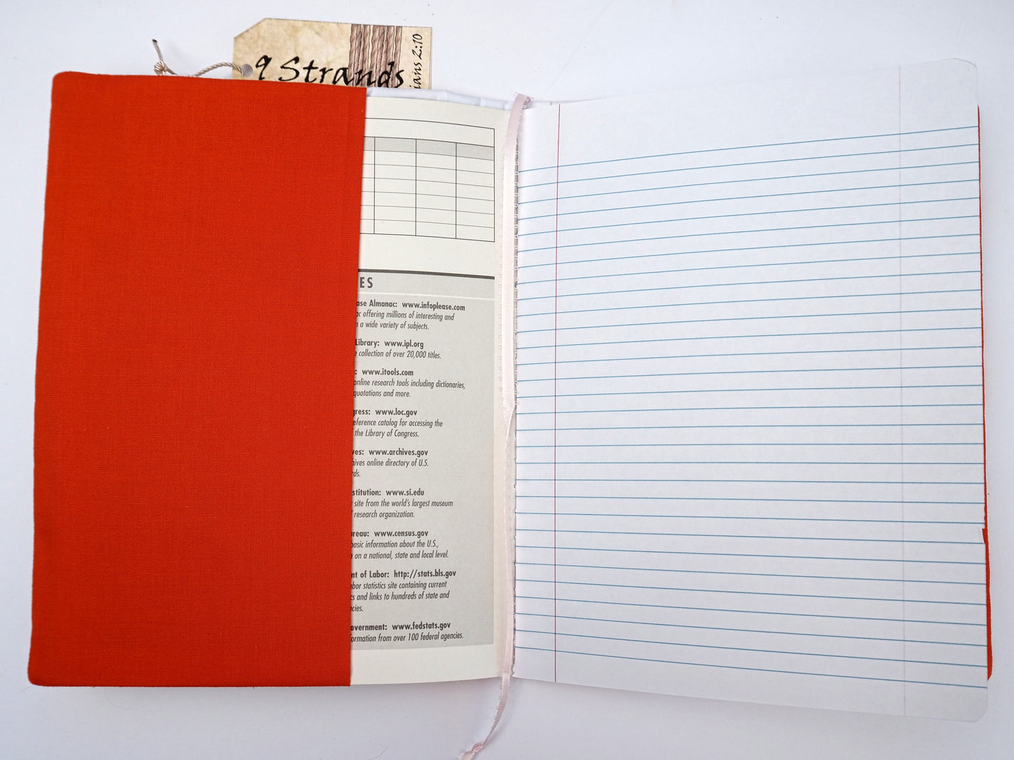 Handmade Fox Quilted Composition Notebook Cover | Bible Study Journal Set