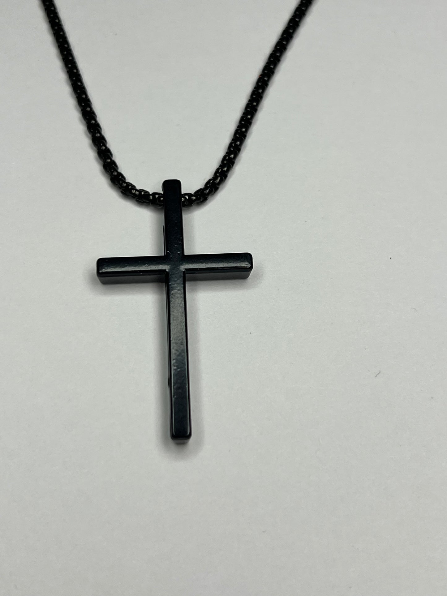 Black Cross Necklace