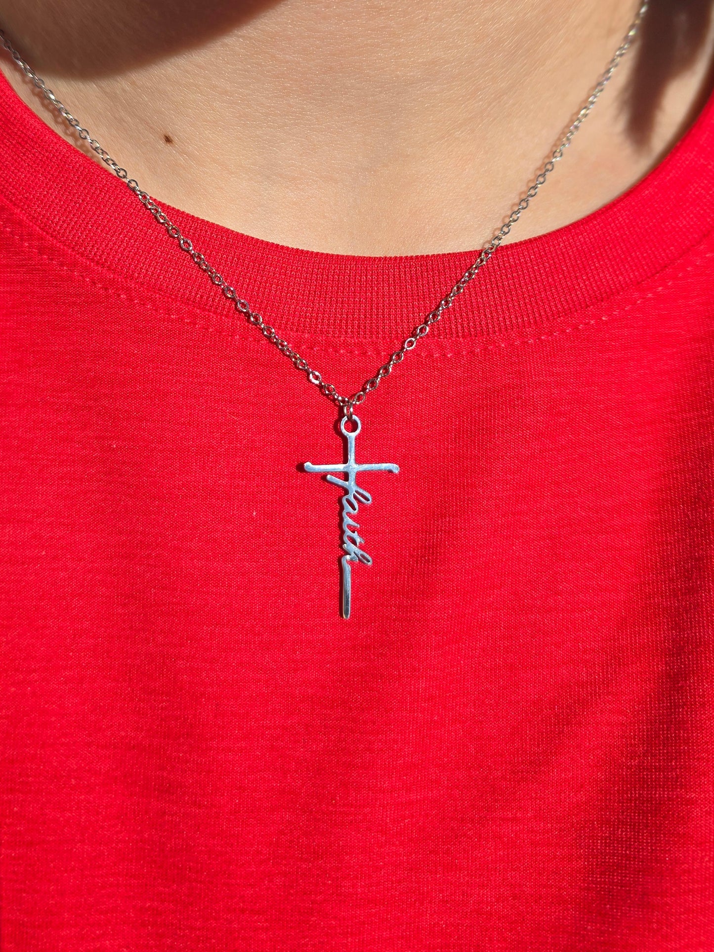 Faith Cross Necklace
