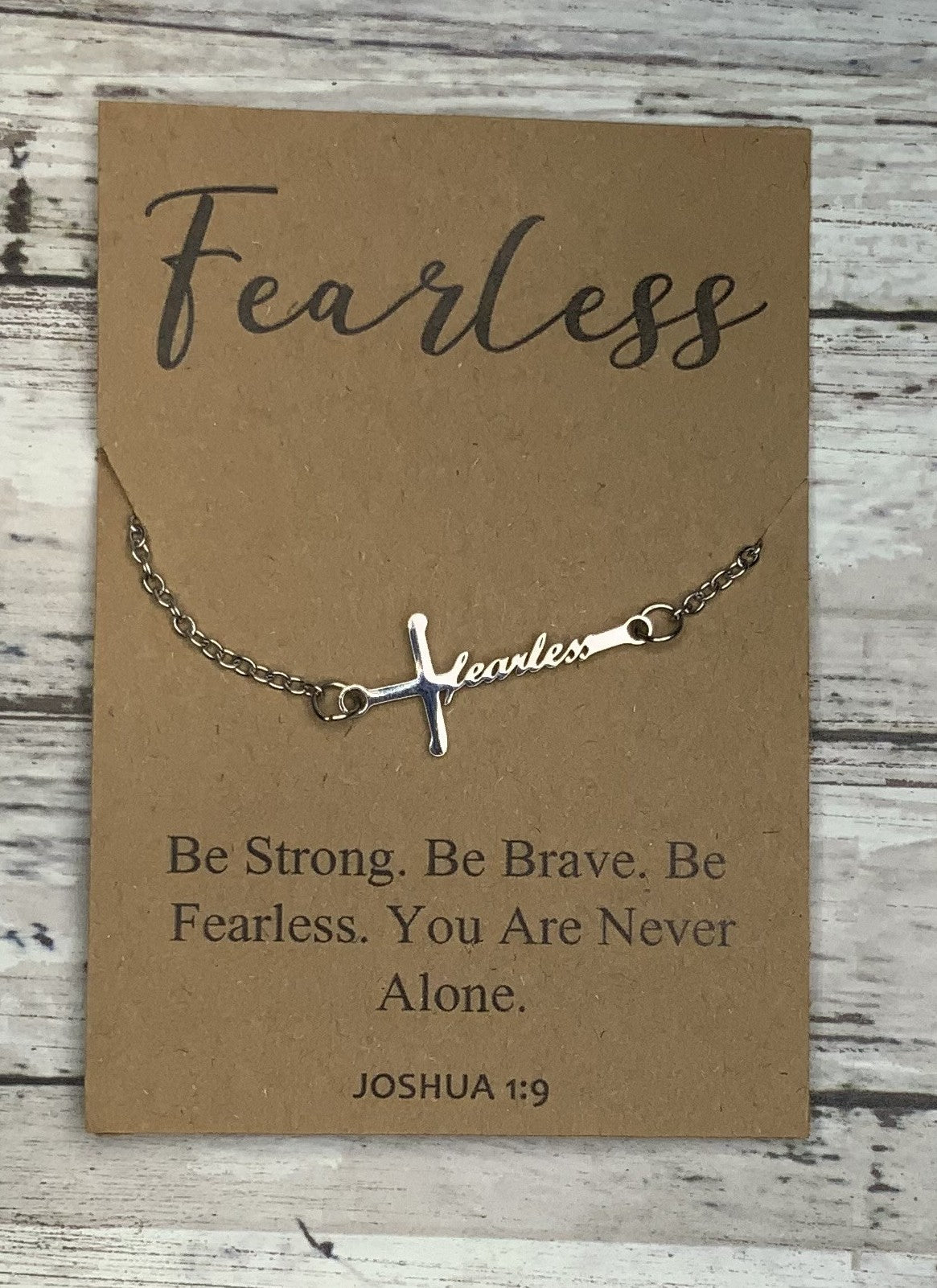 Fearless Cross Bracelet