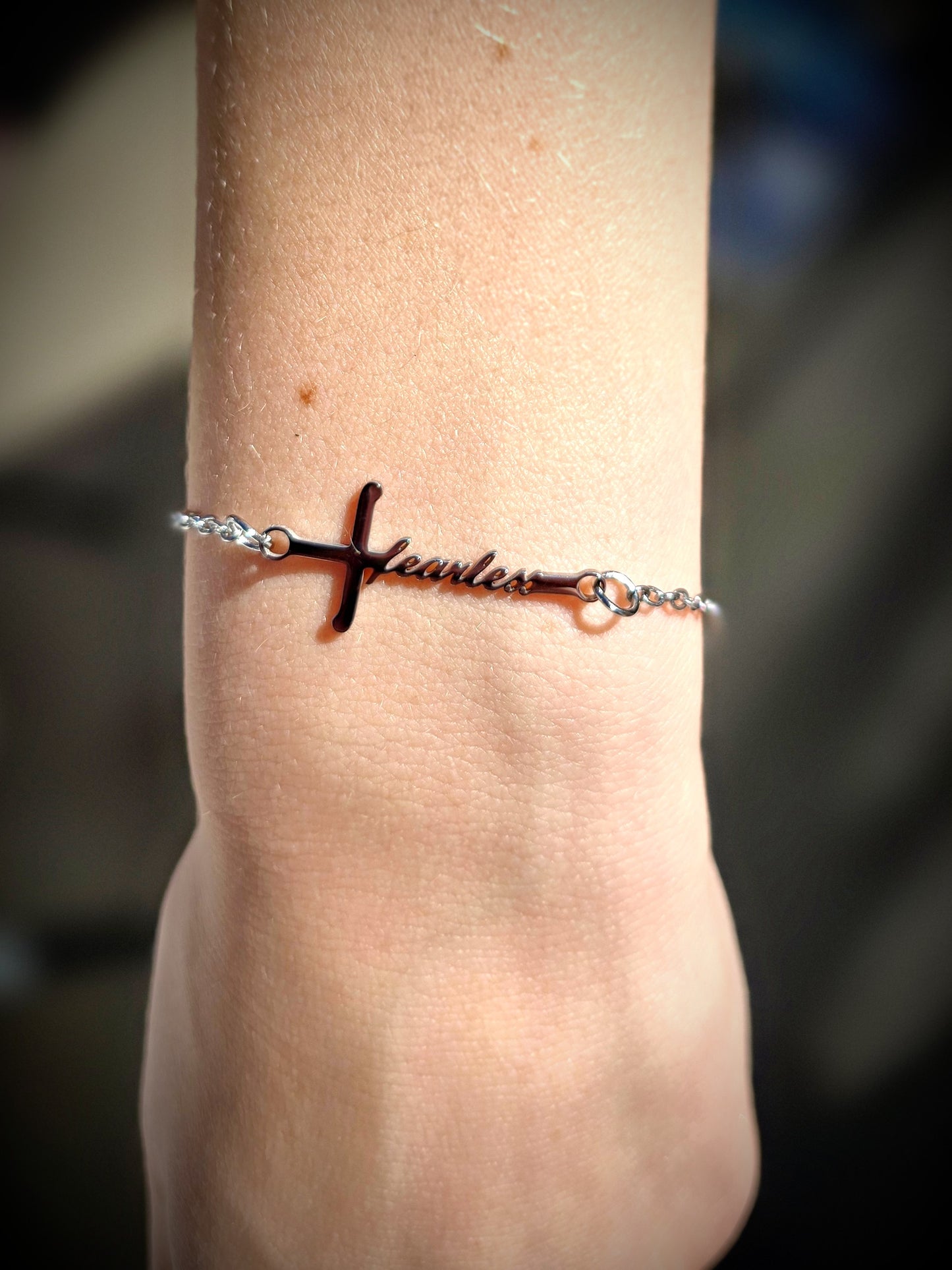 Fearless Cross Bracelet
